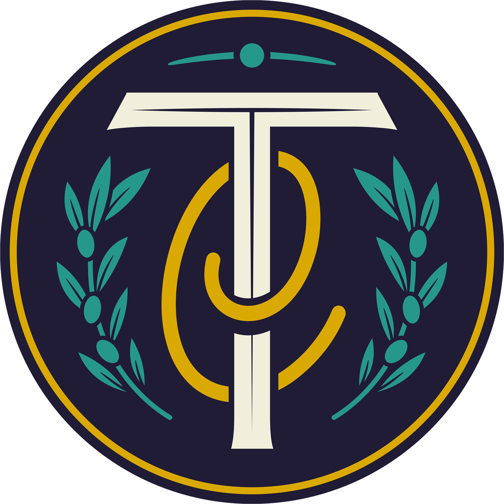 TC Monogram Emblem Colour Inverse